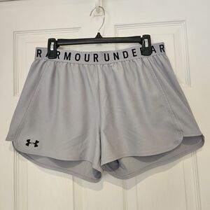 Under Armour Women's Light Gray Athletic Shorts